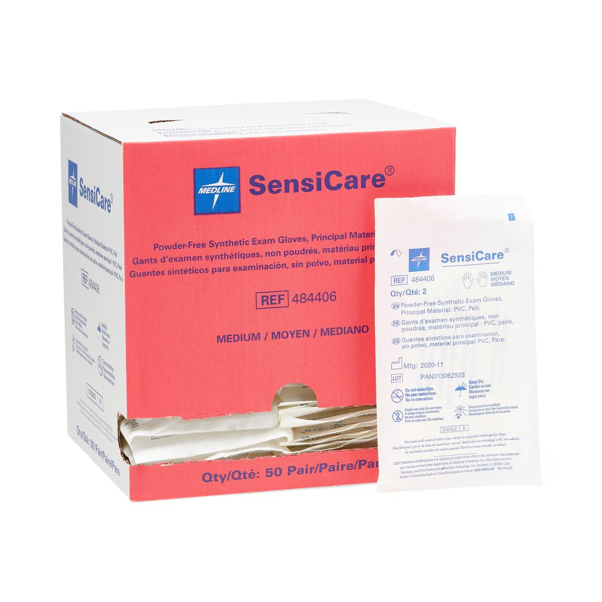 GLOVE,EXAM,VINYL,STERILE,PF,LF,PR,MD