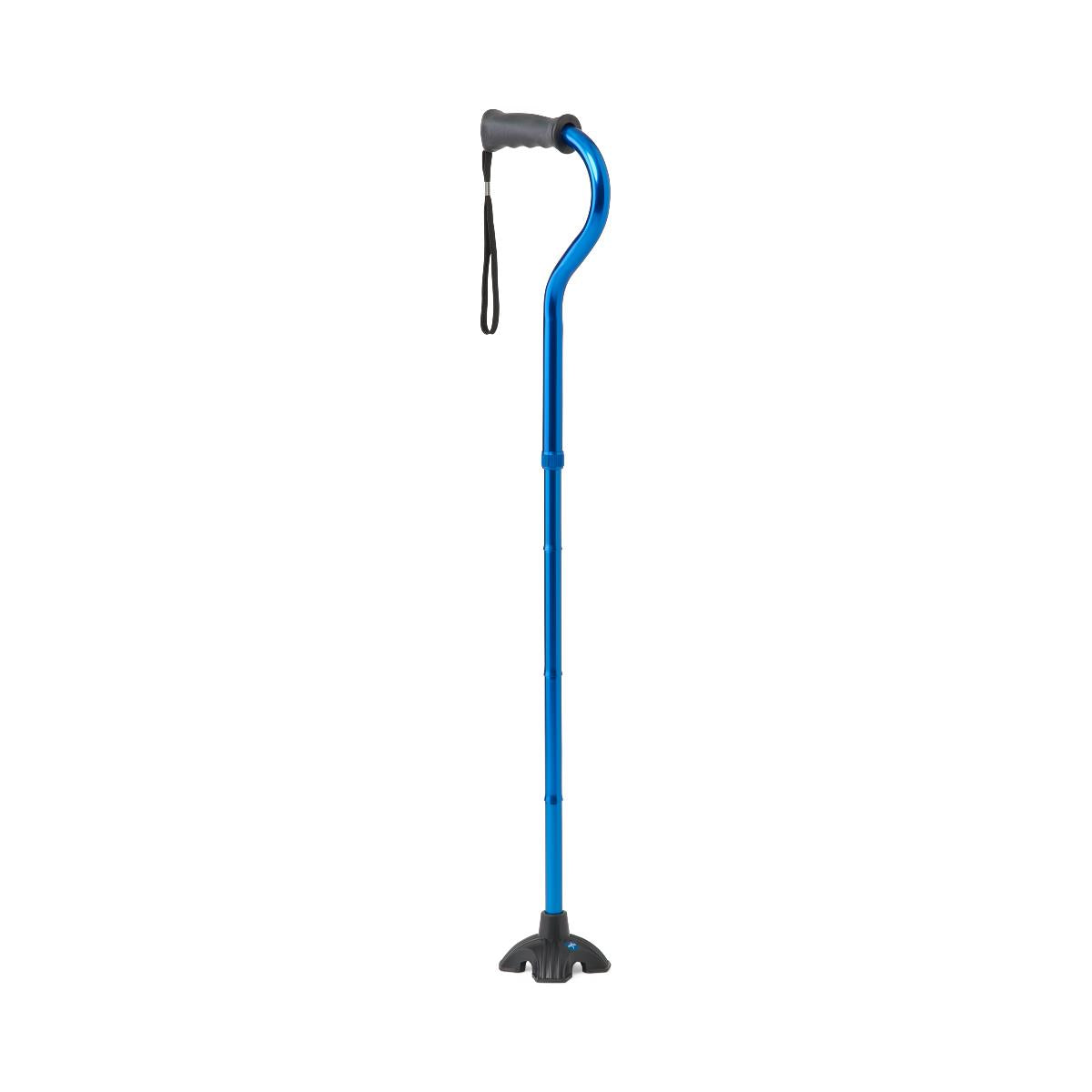 CANE, FOLDING, OFFSET, 4PT BLUE