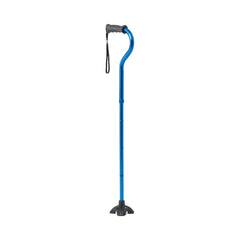 CANE, FOLDING, OFFSET, 4PT BLUE