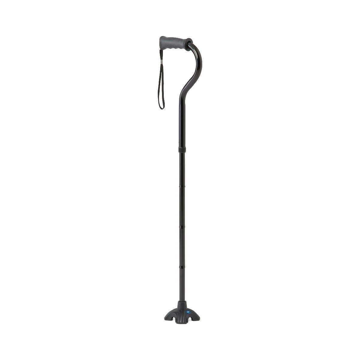 CANE, FOLDING, OFFSET, 4PT BLACK