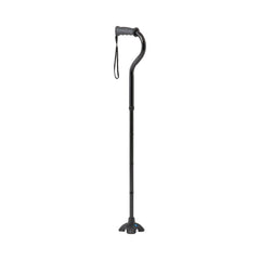 CANE, FOLDING, OFFSET, 4PT BLACK