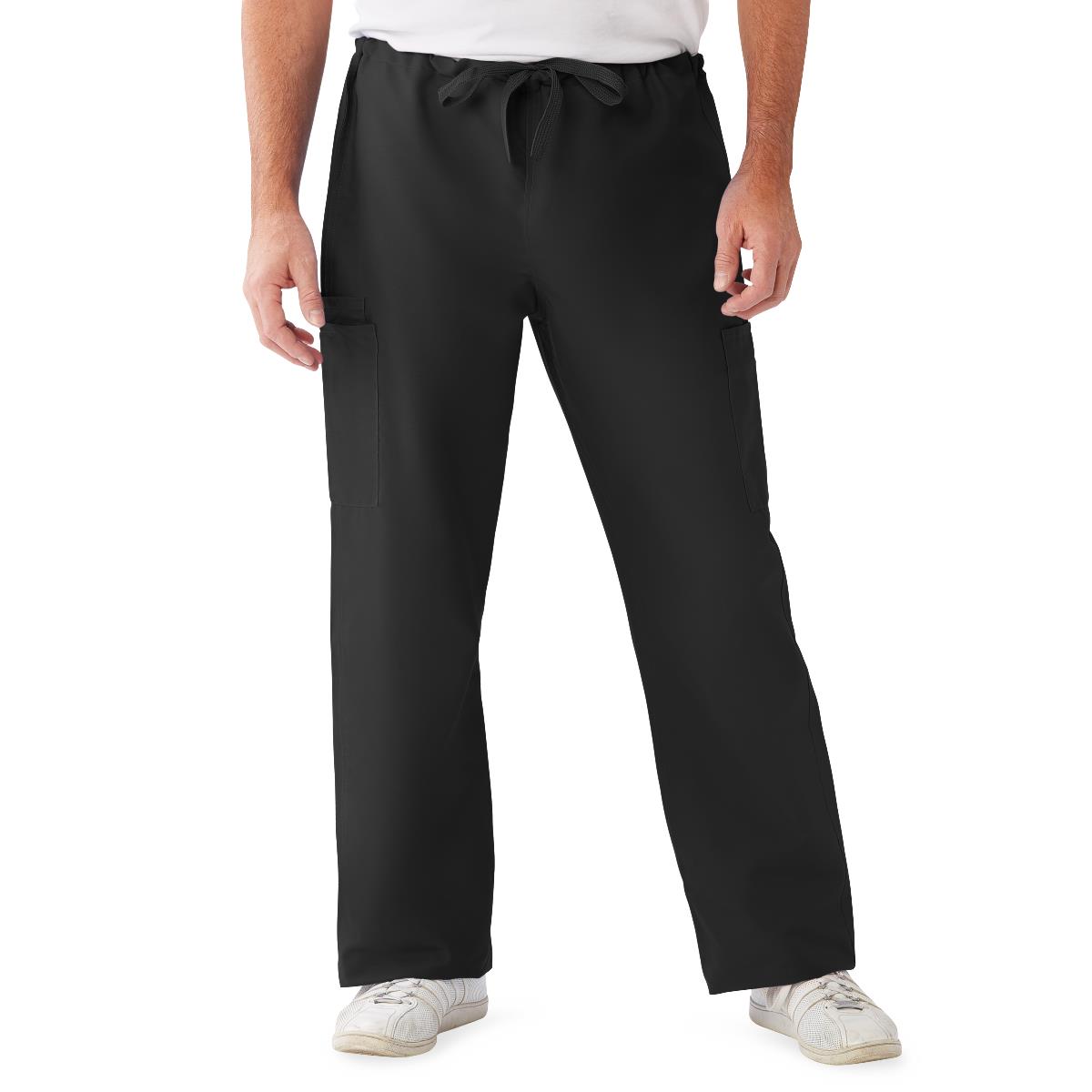 PANT,SCRUB,CARGO,NON-REV,BLACK,SM-LONG