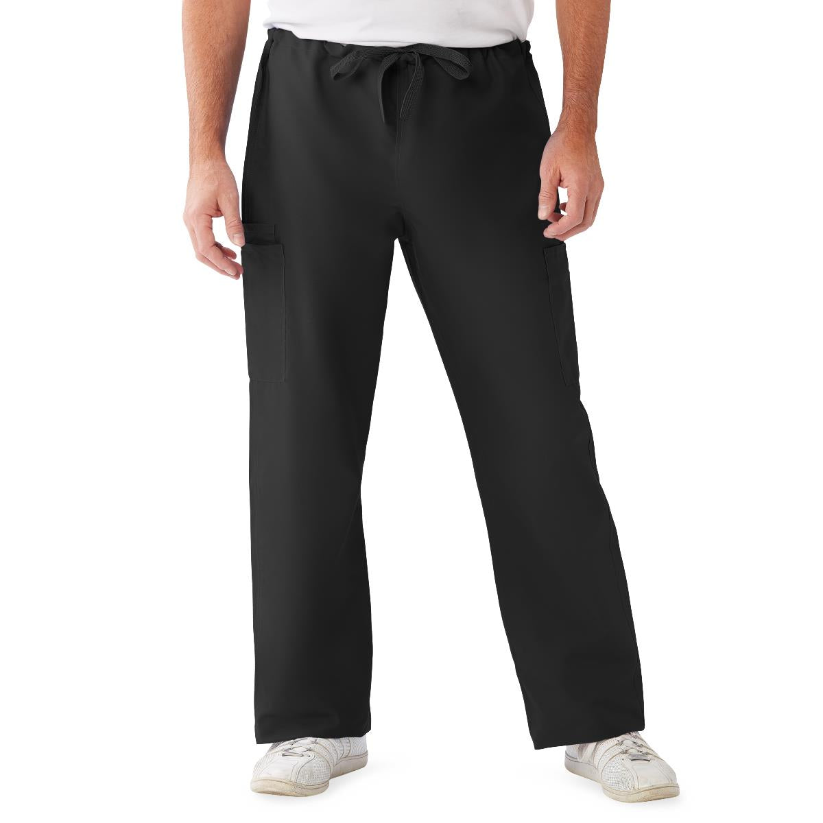 PANT,SCRUB,CARGO,NON-REV,BLACK,LG