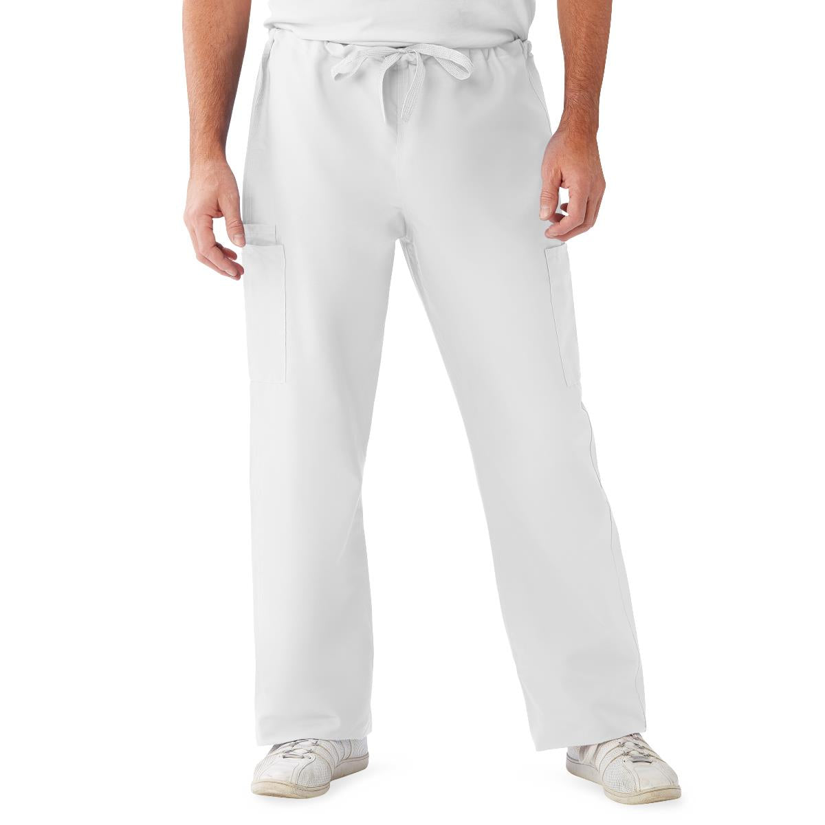 PANT,SCRUB,CARGO,NON-REV,WHITE,LG
