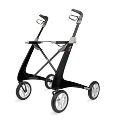 ROLLATOR, CARBON FIBER, COMFORT, BLACK