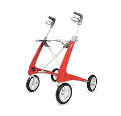 ROLLATOR, CARBON FIBER, COMPACT, RED