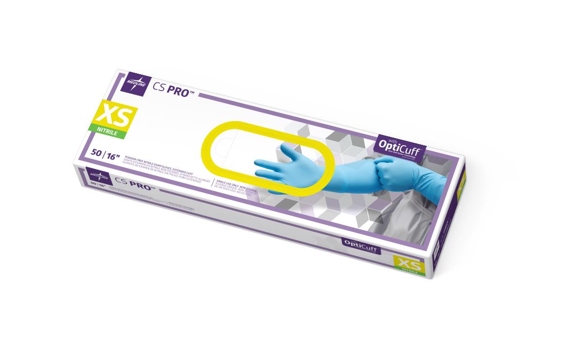 GLOVE,EXAM,NITRILE,PF,CSPRO,EXT CUFF