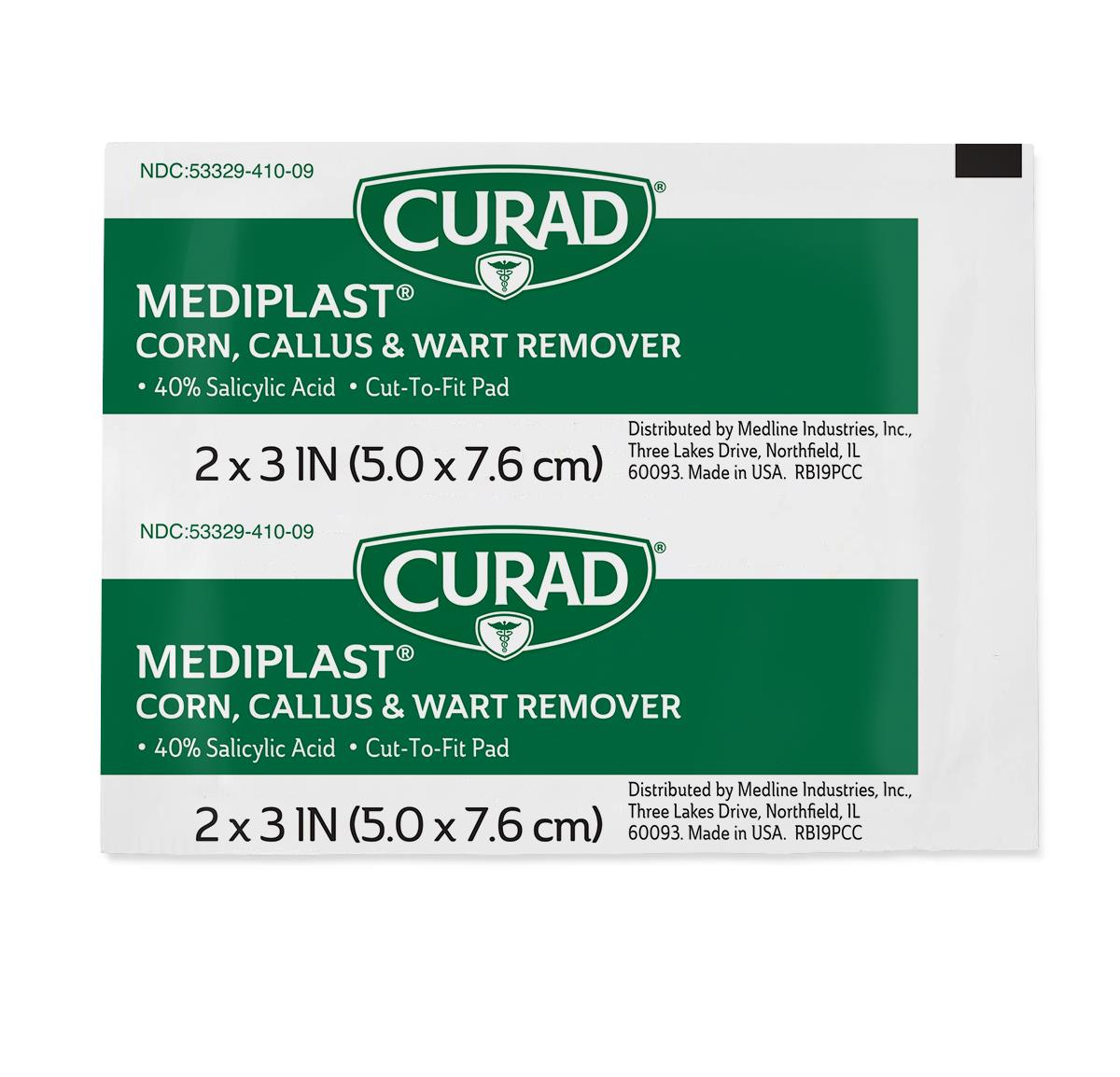PAD,MEDIPLAST,WART,CURAD,2"X3" 150/CS