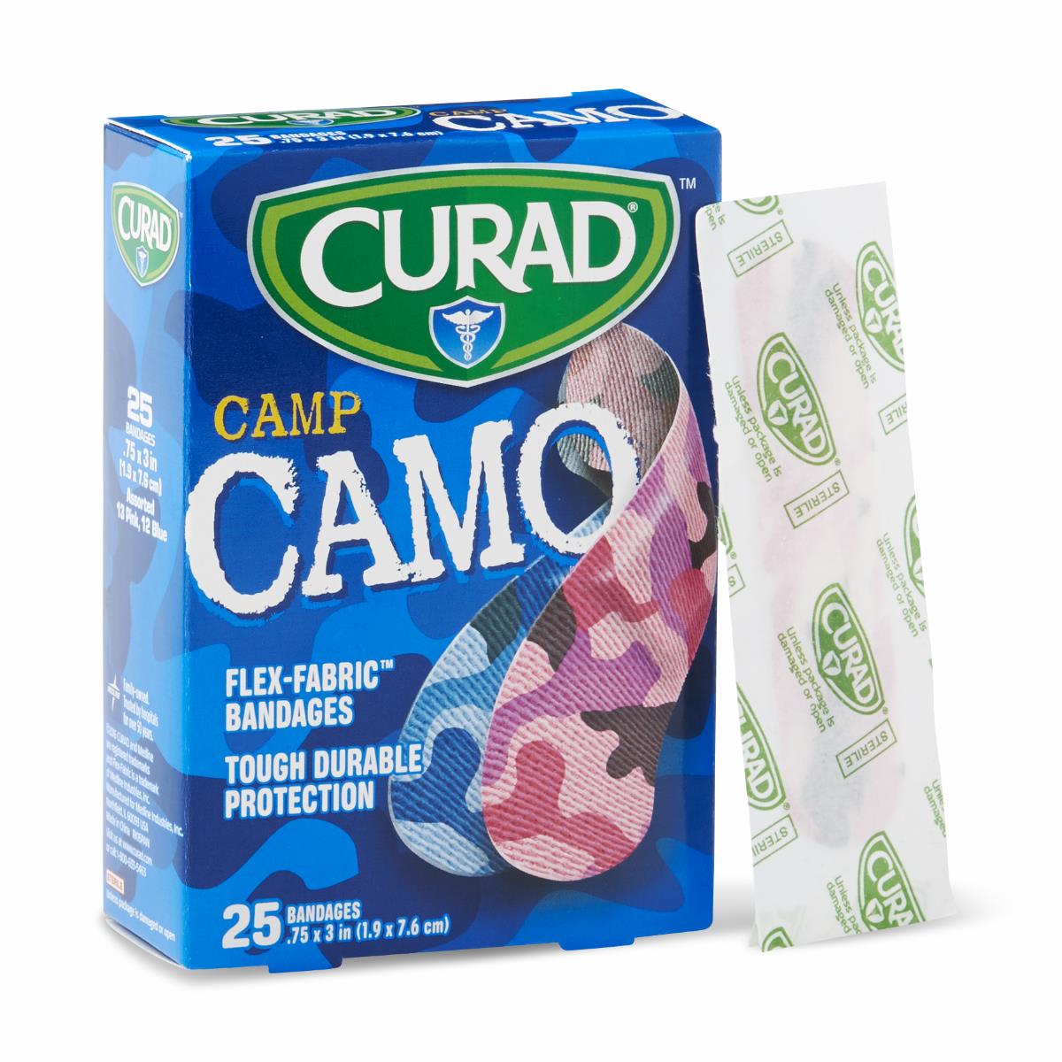 BNDG,FBRC,CAMO,PNK/BLUE,CURAD,3/4X3,25CT
