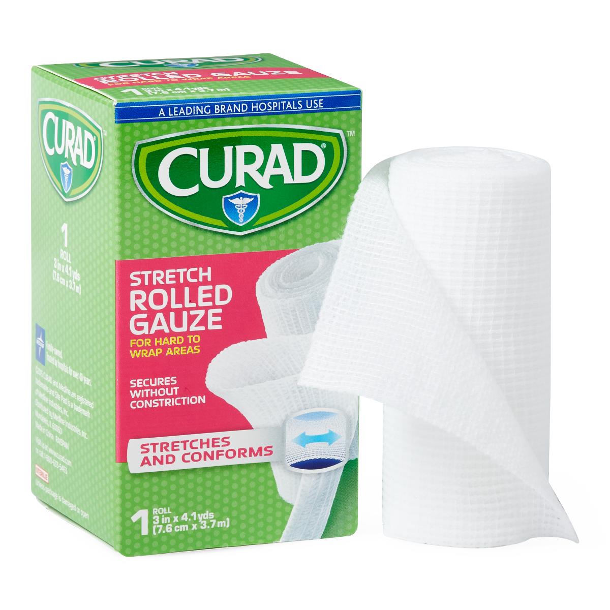 BANDAGE,GAUZE,CURAD,ROLLED,3"X 4.1YD