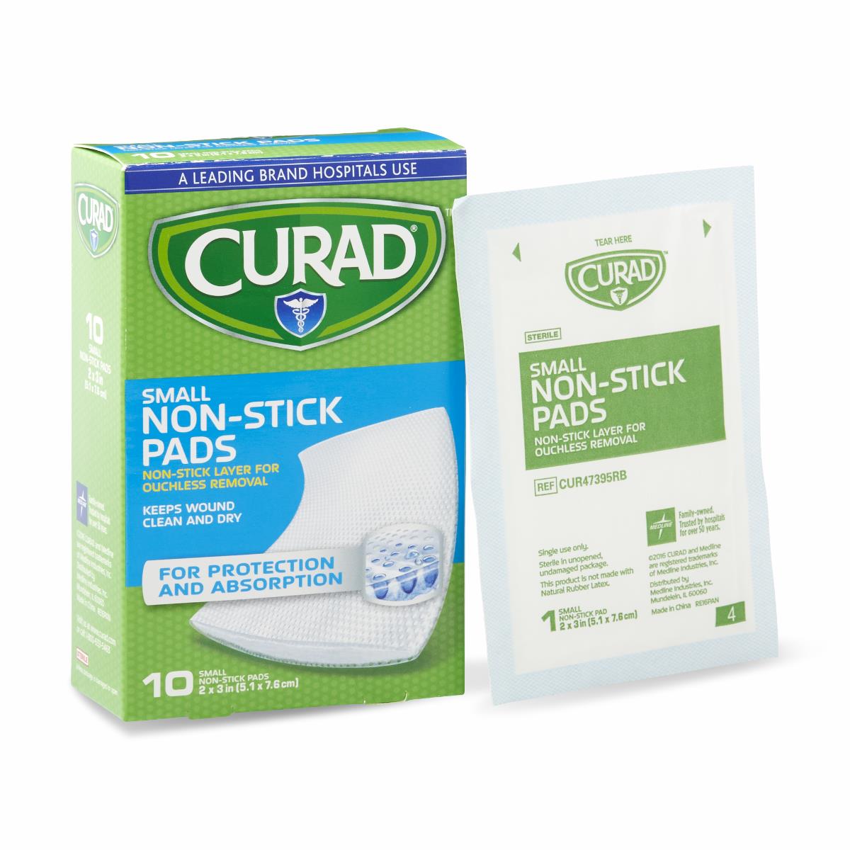 PAD,NON-STICK,CURAD,2X3,10/BX,12BX/CS