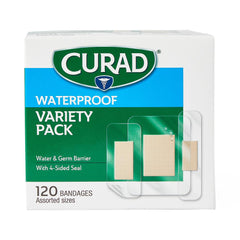 CURAD, WATERPROOF ASSORTED PACK, 120CT