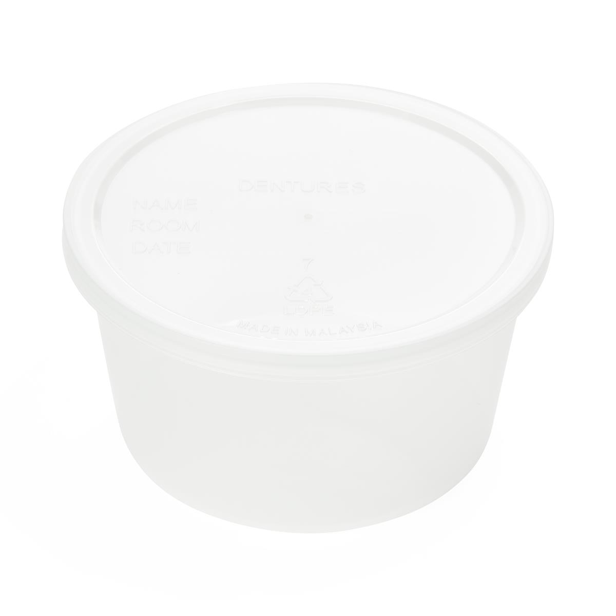 CONTAINER,DENTURE,NO LBL,CLEAR