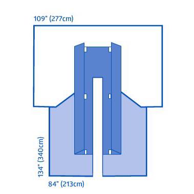DRAPE,SPLIT,CV,CLR ANES,ST,8/CS