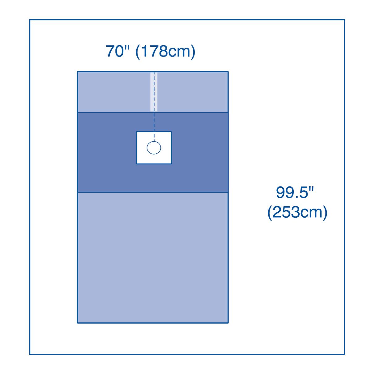 DRAPE,CENTRAL LINE, ST,24/CS