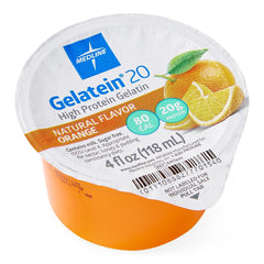 GELATEIN 20 ACTIVE, ORANGE, 4 OZ CUP