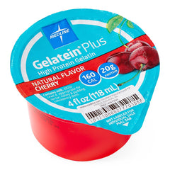 GELATEIN PLUS ACTIVE, CHERRY, 4 OZ CUP