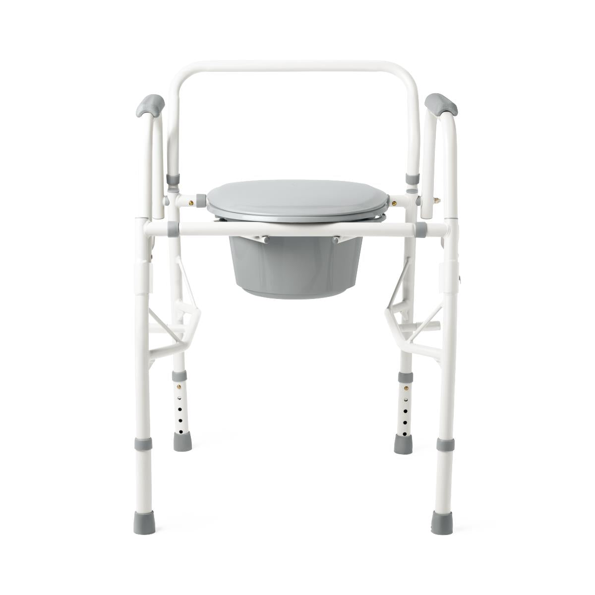 COMMODE, STEEL, DROP ARM