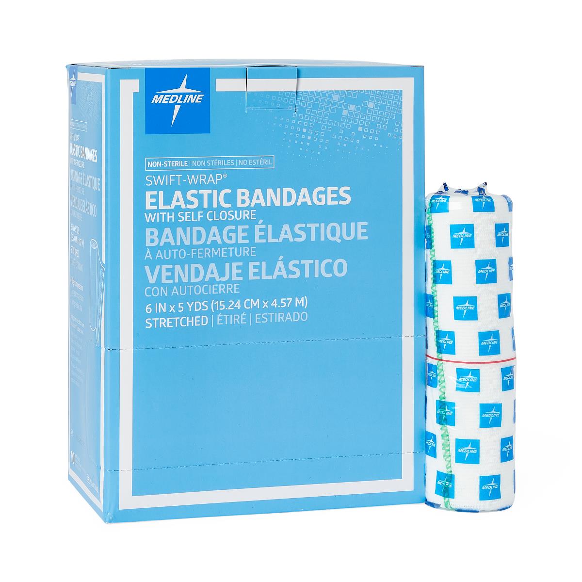BANDAGE,ELSTC,SWIFT-WRAP,6X5YD,SLF CLSR