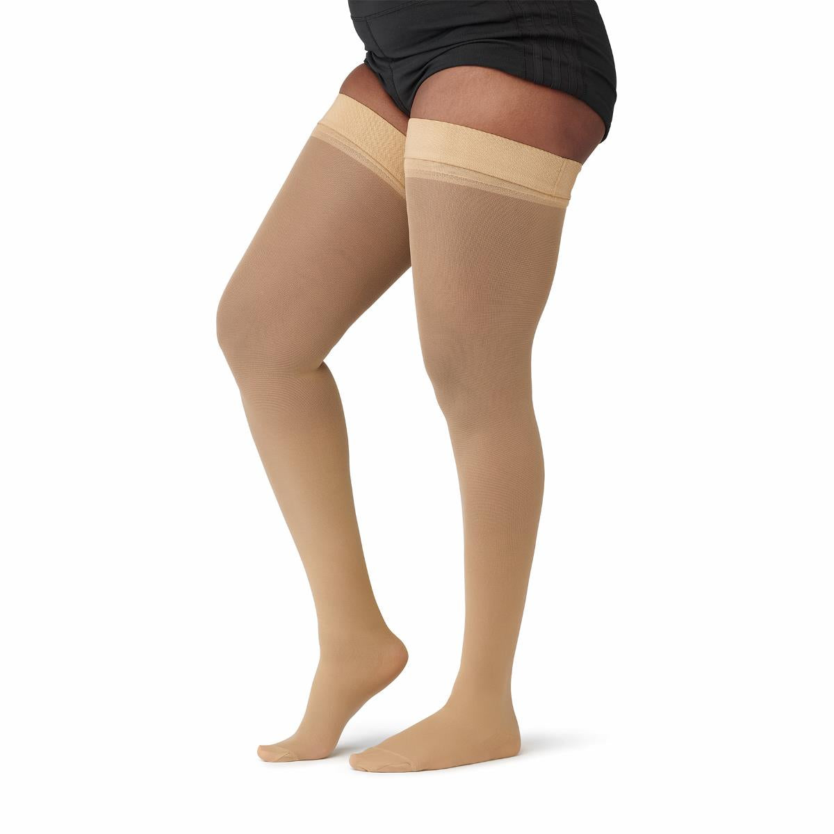 HOSIERY,COMP,THIGH,15-20,LARGE,C,TAN