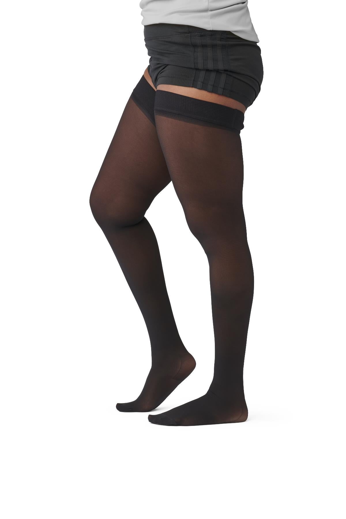 HOSIERY,COMP,THIGH,15-20,MEDIUM,B,BLACK