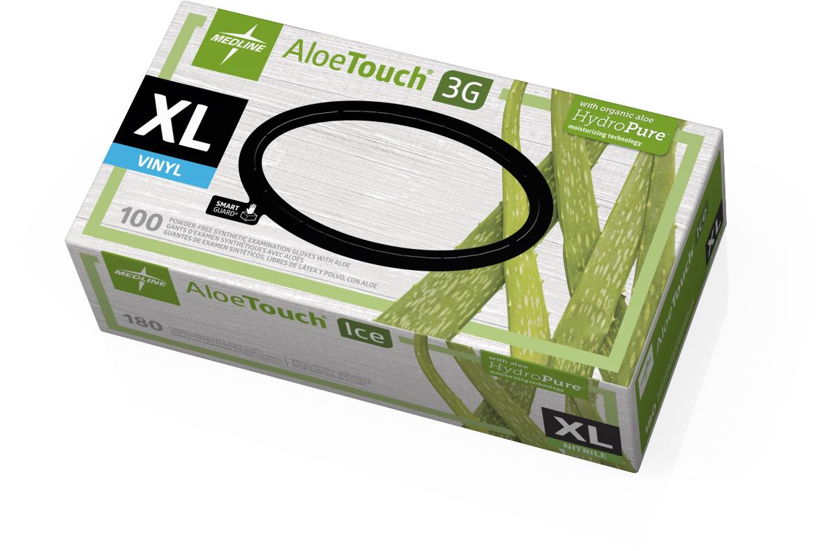GLOVE,EXAM,THIN NTRLE,ALOE ICE,PF,LF,XL