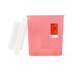 CONTAINER,SHARPS,3 GAL, FLAP, RED