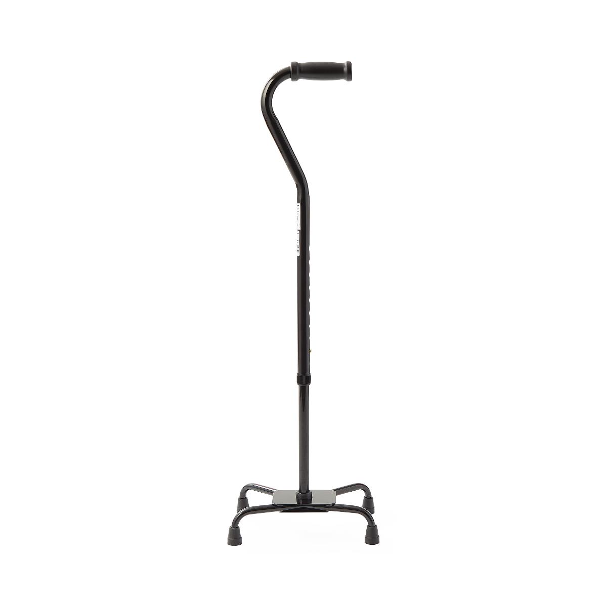 CANE,QUAD,LARGE BASE,BLACK,500 LB CAPC