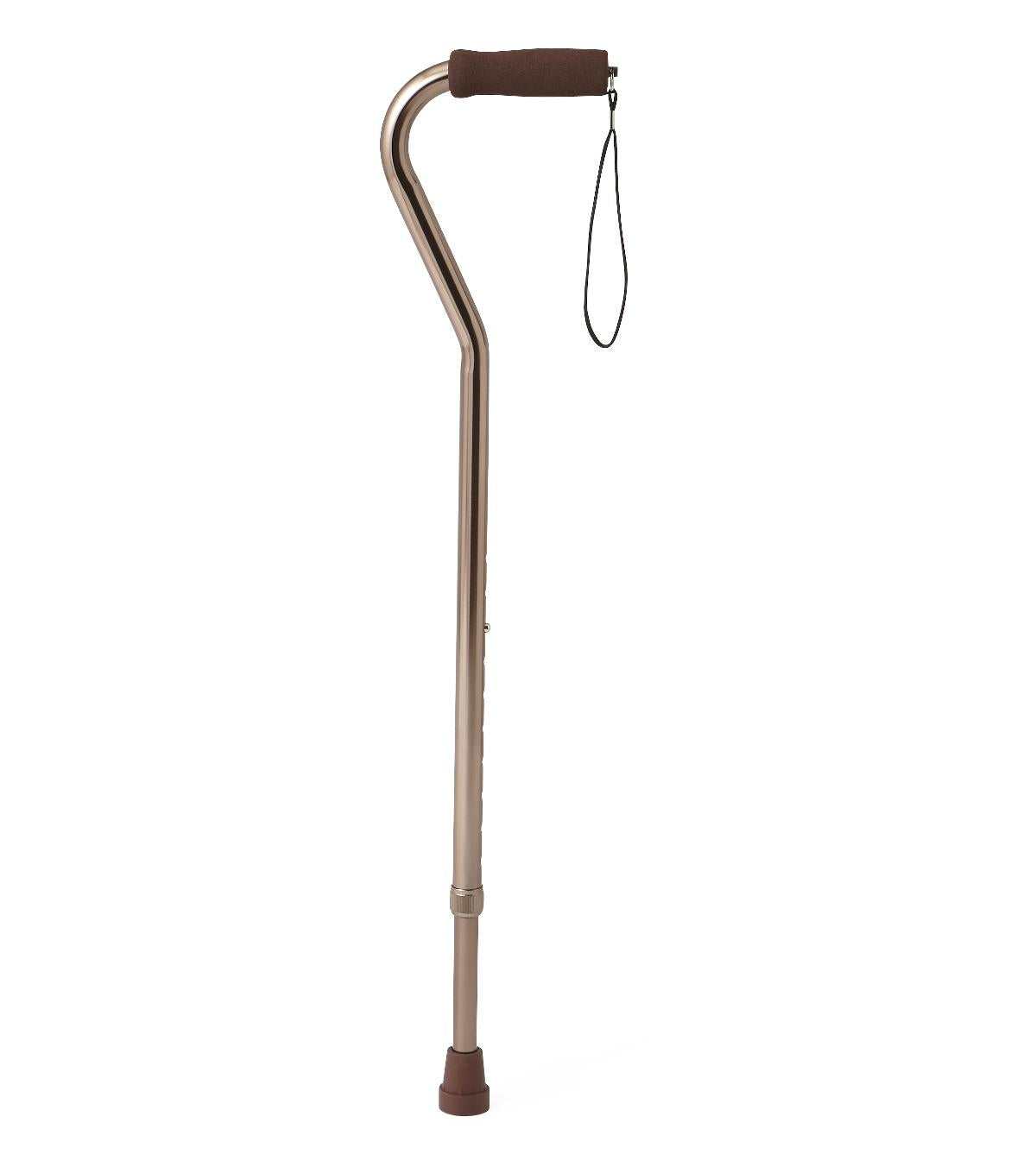 CANE, OFFSET, BRONZE, ALUMINUM