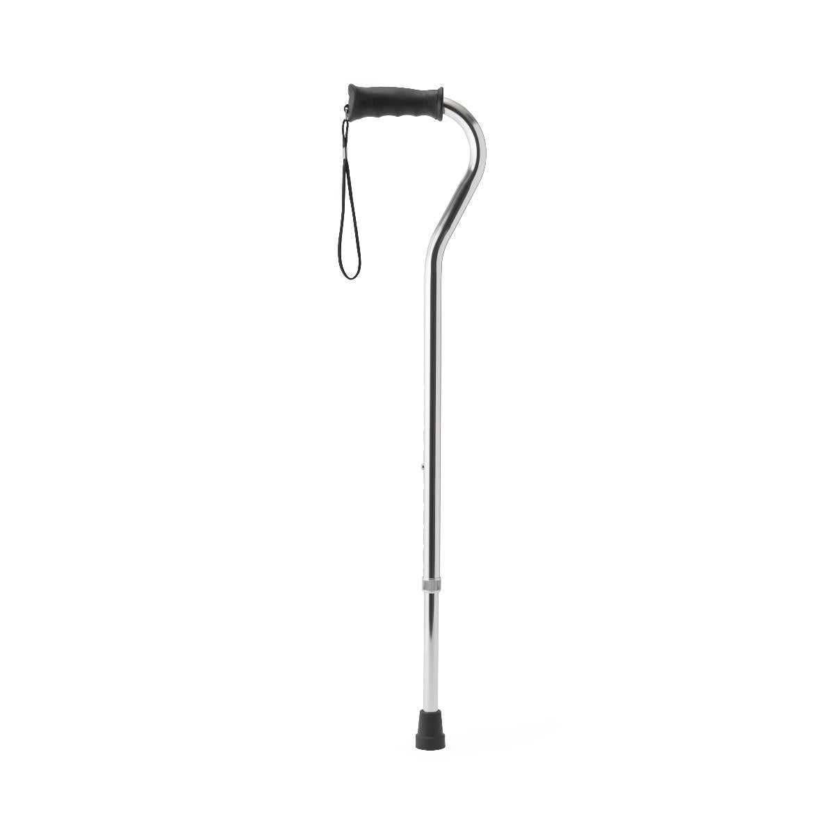 CANE, OFFSET, GEL GRIP, CHROME