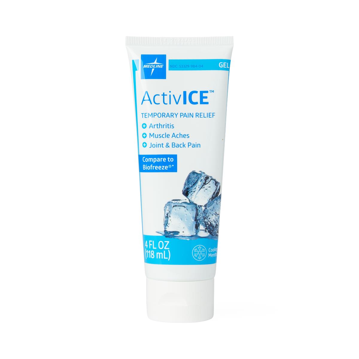GEL TUBE, ACTIVICE, 4 OZ, 24/CS