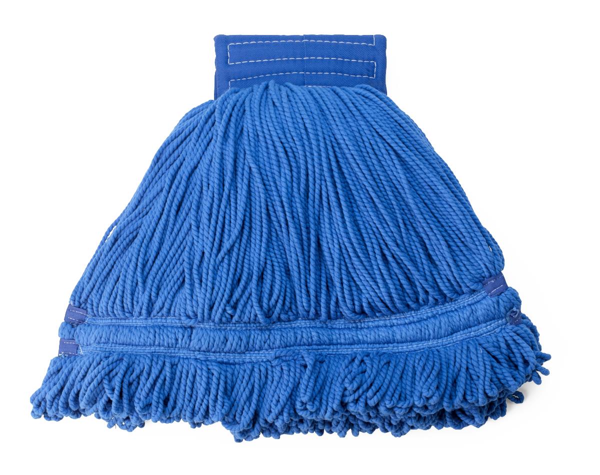 MOP, MICROFIBER, WET, STRING, BLUE, 14OZ