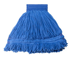 MOP, MICROFIBER, WET, STRING, BLUE, 14OZ