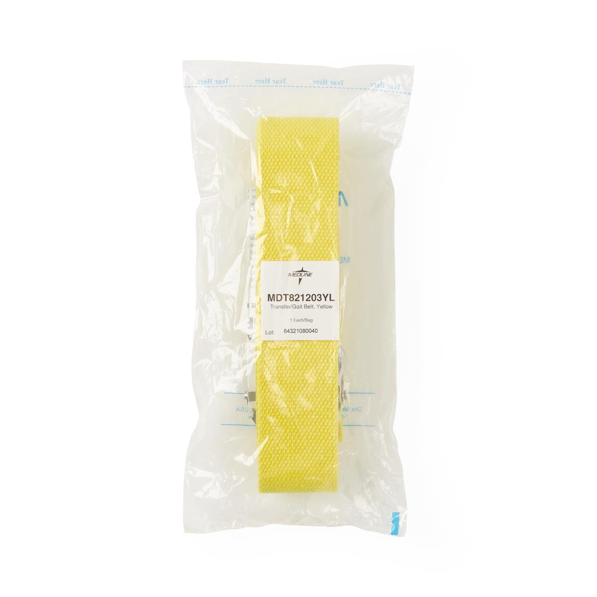 GAIT BELT,YELLOW,FALL MGMT,72" 1EA