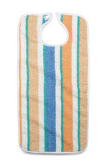 BIB,TERRY,HOOK&LP,13OZ,PASTEL STRP,17X34