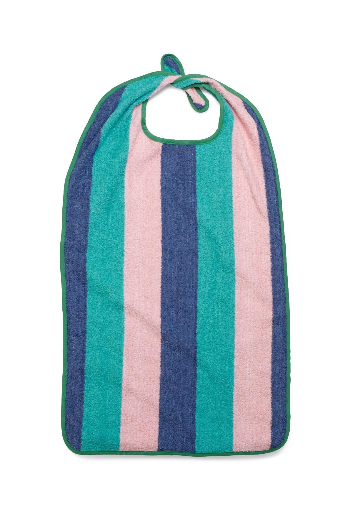 BIB,TERRY,EZ TIE,12OZ,BRIGHT STRP,22X41