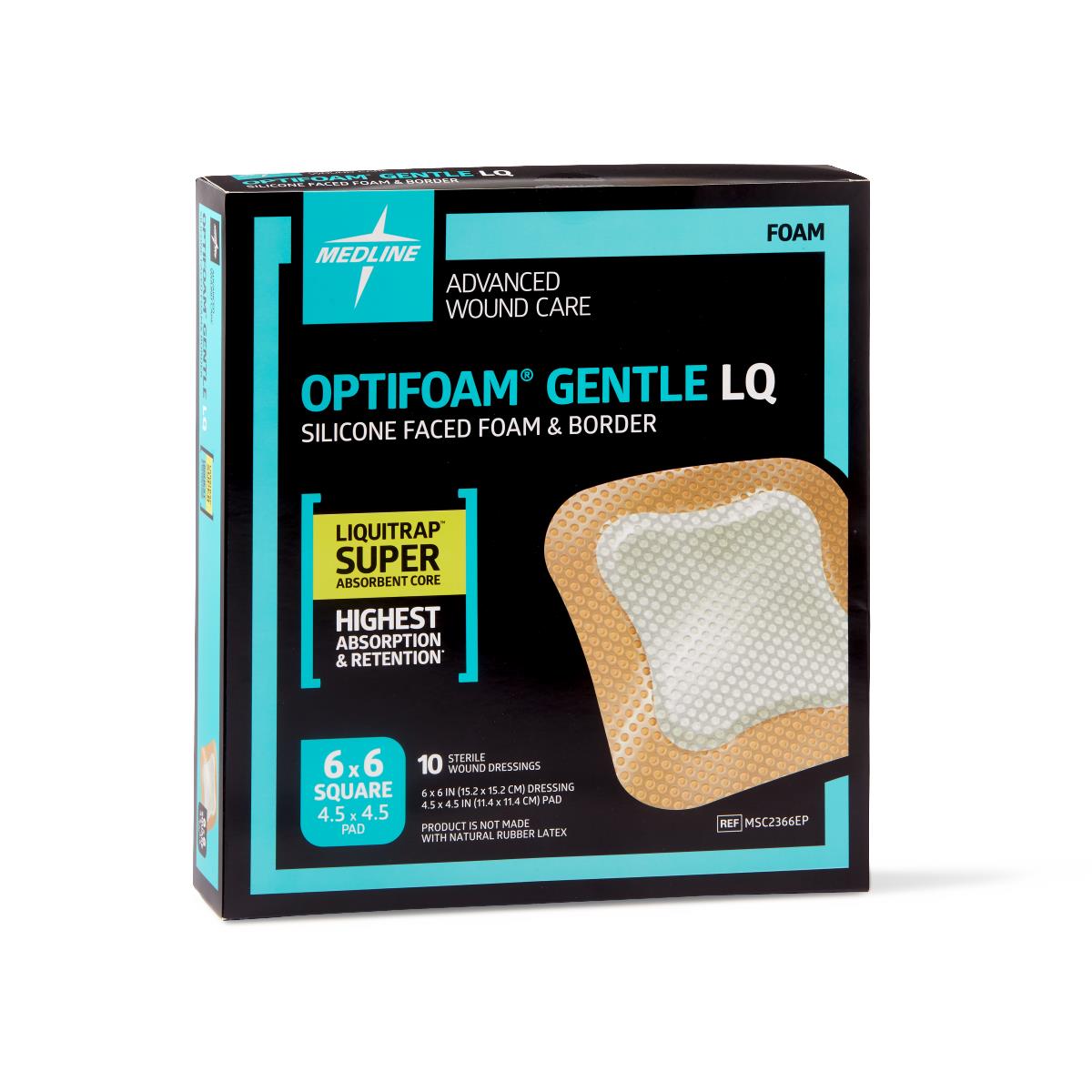 OPTIFOAM GENTLE LIQUITRAP,BORDERED,6X6