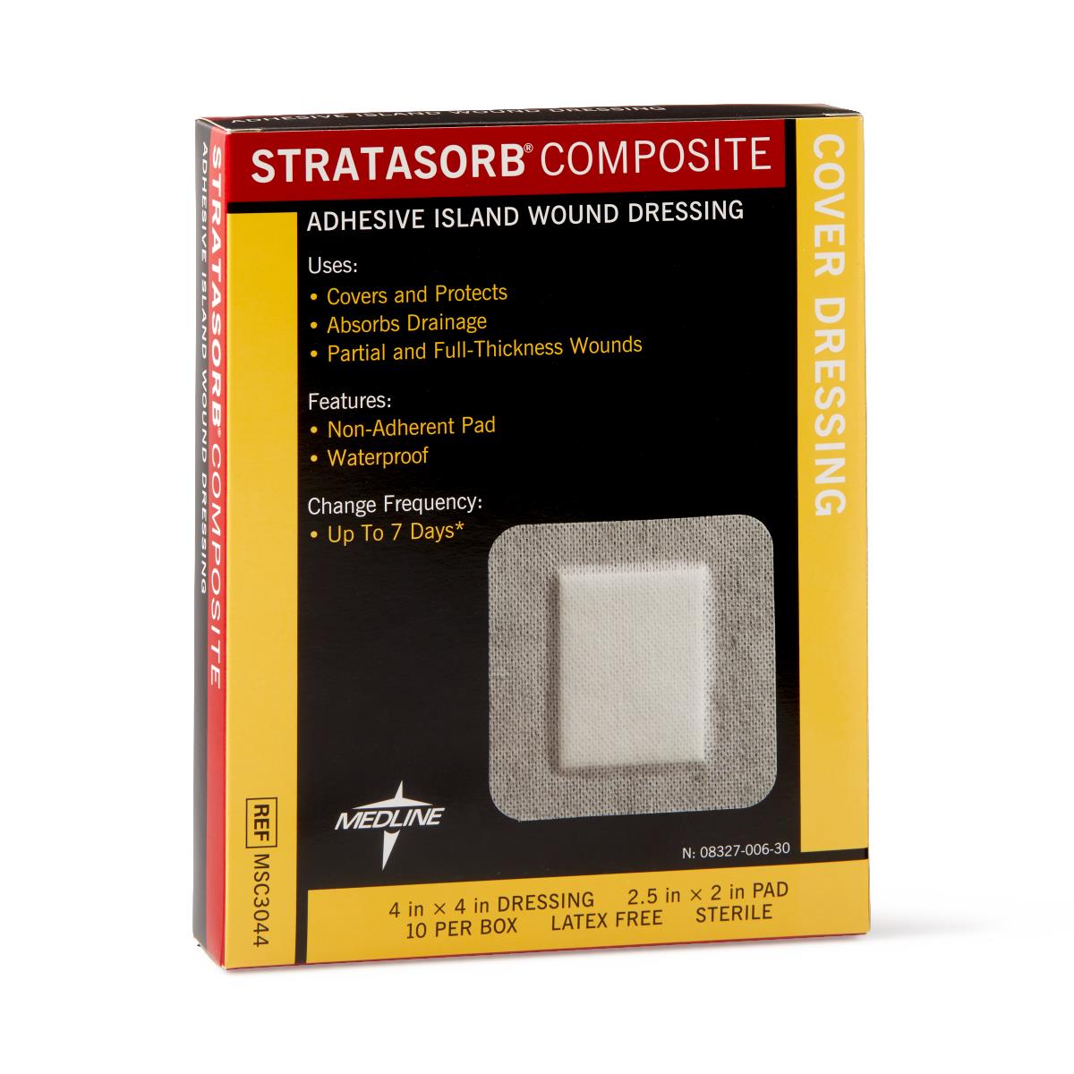 DRESSING,STRATASORB,COMP,ISLAND,4"X4"