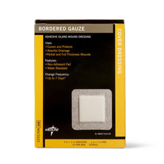 GAUZE,BORDERED,2" X 2"(1" X 1"PAD)STRL