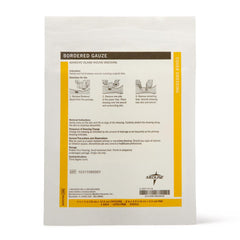 GAUZE,BORDER,4"X5",2"X2.5"PAD,STERILE