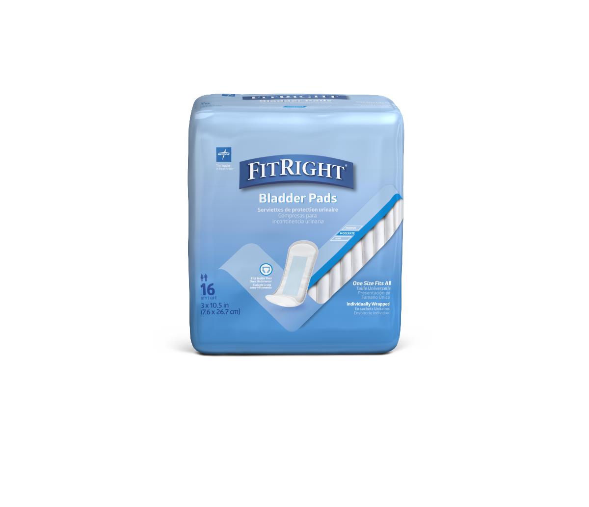 MEDLINE BC PAD, INCO, MODERATE, 3X10.5