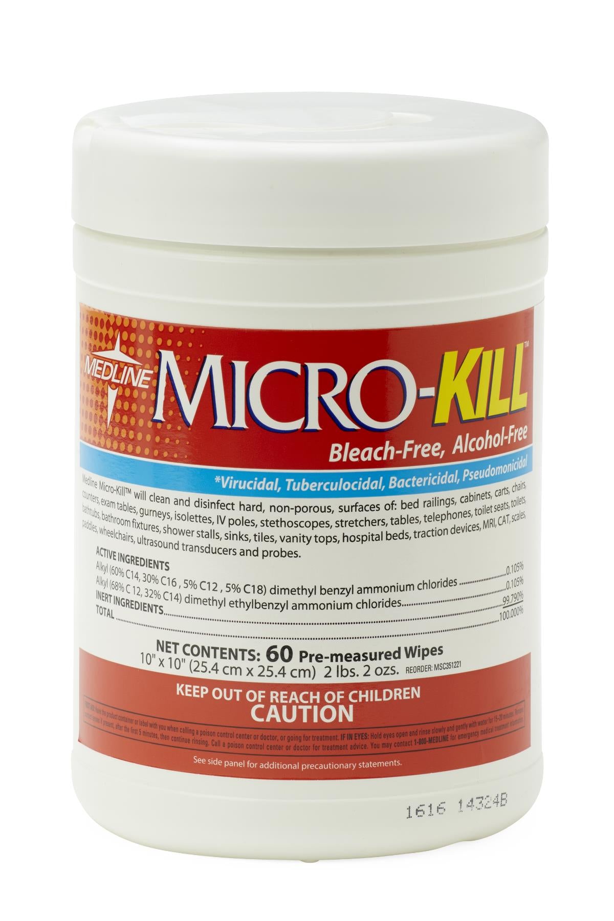 WIPE,GERM,MICRO-KILL AF,10X10,60CT