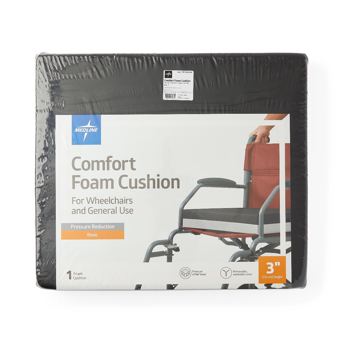 CUSHION,W/C,MEDLINE COMFORT,18X16