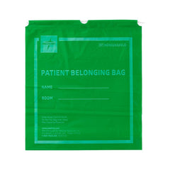 BAG,PATIENT BELONG,DRWSTRG,18X20,LIMEGRN