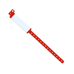 ID BAND,VINYL,WHT BLOK ADLT RED