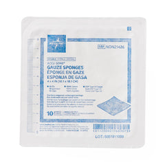 GAUZE,SPONGE,4"X4",12PLY,STRL,LF,10/TRAY
