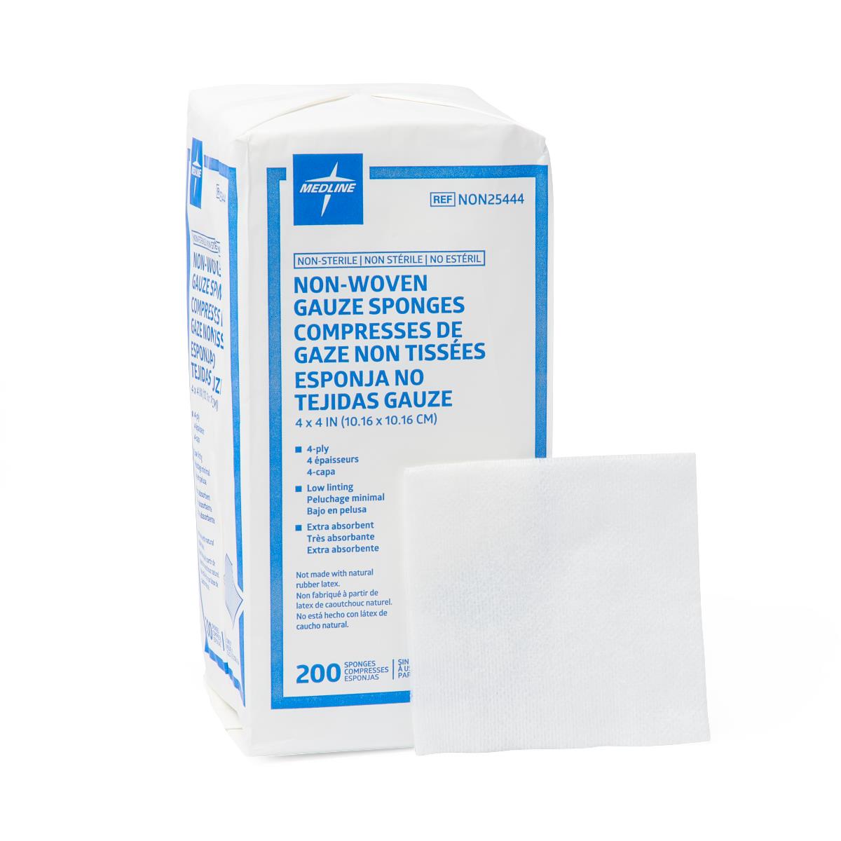 GAUZE,SPONGE,4X4,4PLY,NS,NW,LF