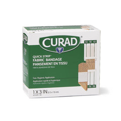 BANDAGE,ADH,FABRIC,QUICK STRIP, 1X3,STRL