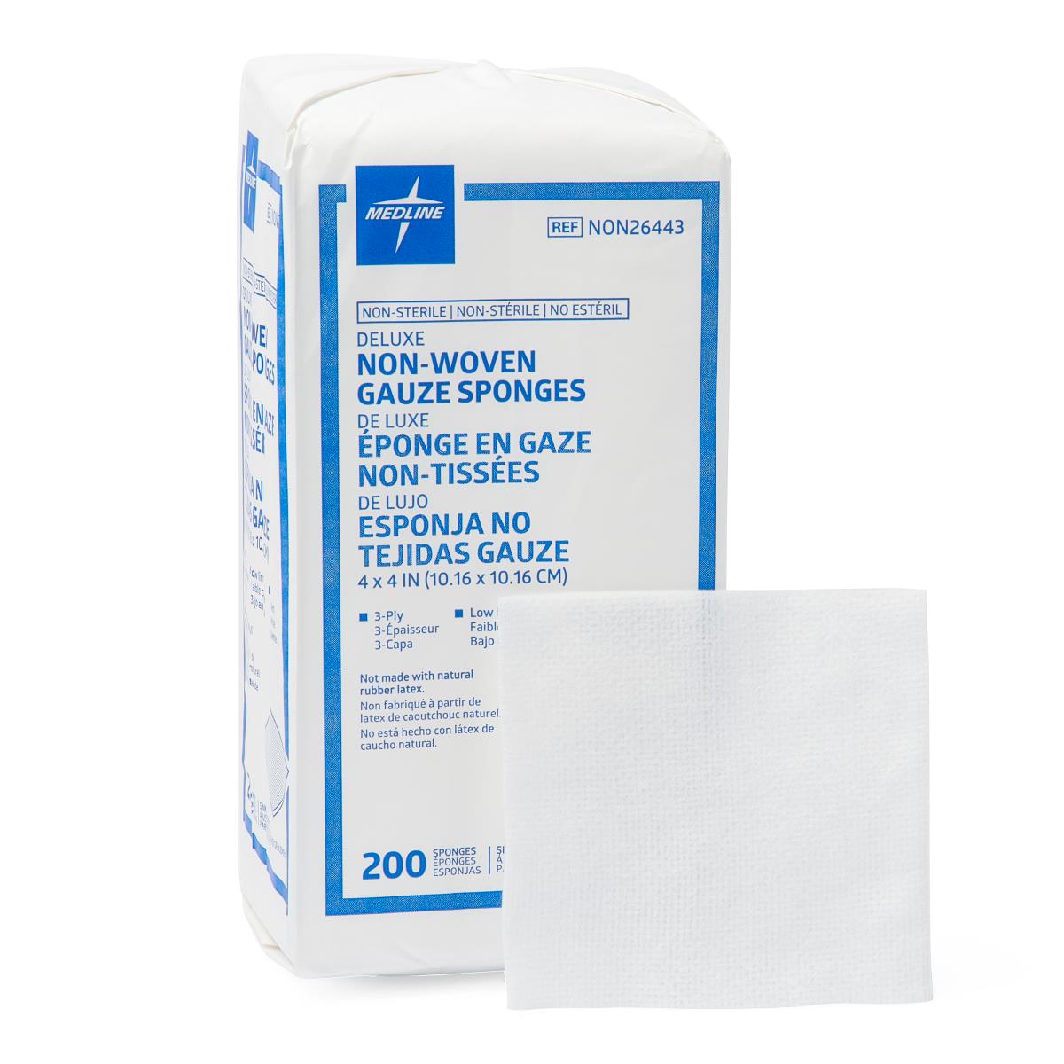 GAUZE,NW,DELUXE,4"X4",3PLY,NS,LF