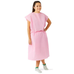 GOWN,PATIENT,MULTI LYR,SLVLESS,PINK,REG